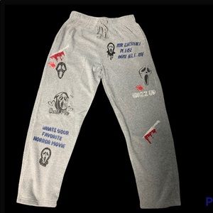 scream sweatpants (horror lover)